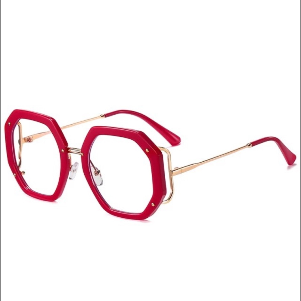 Big Polygon Round Eyewear Optical Spectacle Eyeglasses